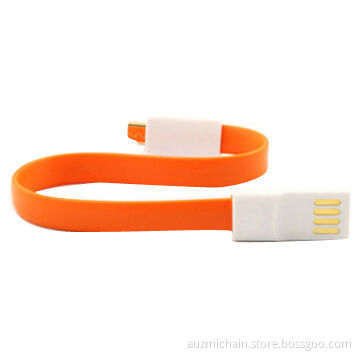 Latest Design Bracelet Micro USB Cables for Mobile Phone, with Charging and Data Function